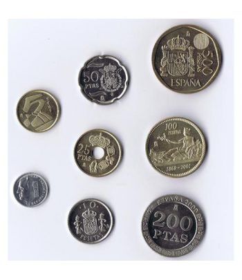 Ultimas monedas de peseta 2000-2001