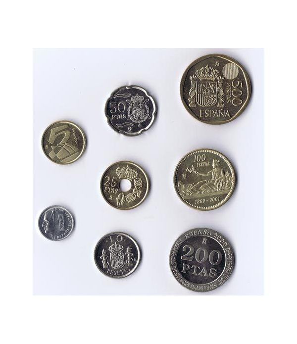 Ultimas monedas de peseta 2000-2001