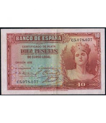 (1935) Banco de España. 10 Pesetas. EBC.  - 1