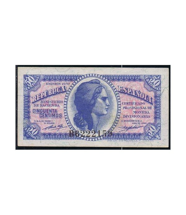 (1937) Republica Española 50 Céntimos. EBC.