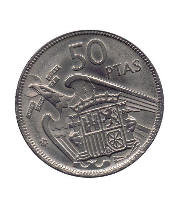 Moneda de España 50 Pesetas 1957 *19-59 Madrid SC