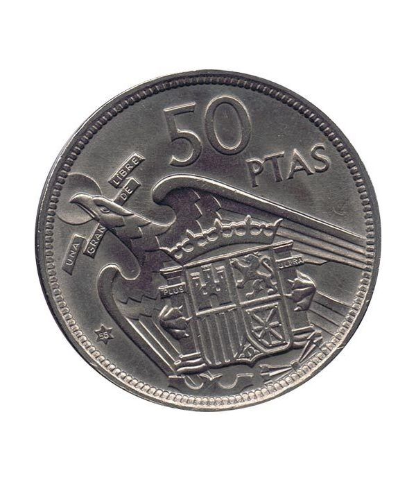 Moneda de España 50 Pesetas 1957 *19-58 Madrid SC