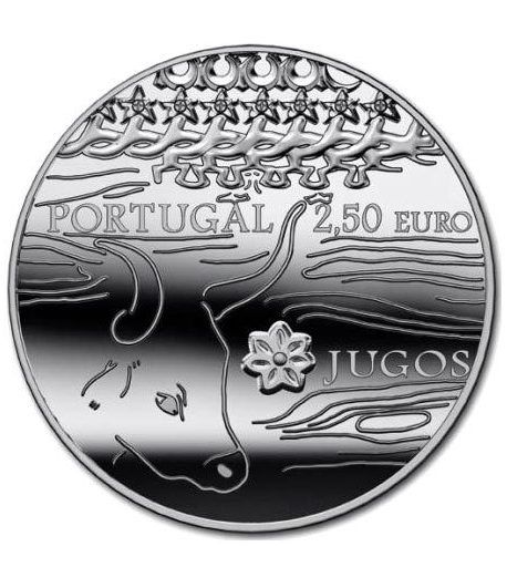 Portugal 2.5 Euros 2014. Yugos. Etnografia.