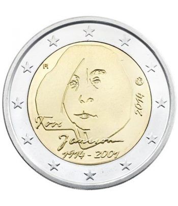 moneda conmemorativa 2 euros Finlandia 2014. Janson.  - 2