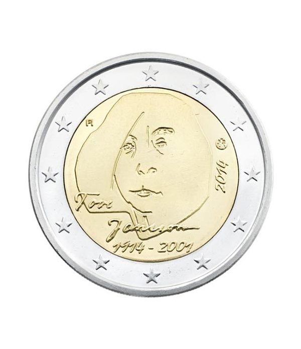 moneda conmemorativa 2 euros Finlandia 2014. Janson.  - 2