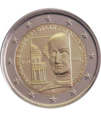moneda 2 euros San Marino 2014 Donato Bramante