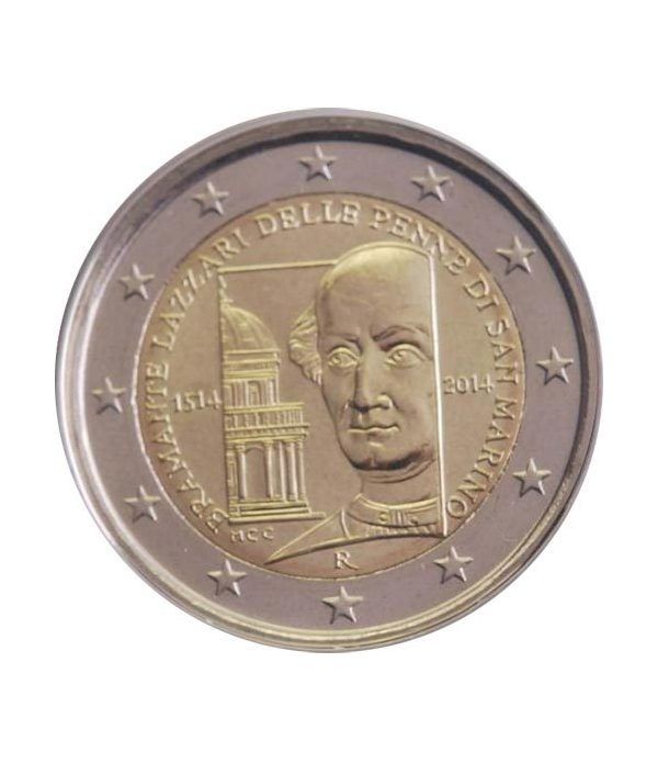 moneda 2 euros San Marino 2014 Donato Bramante