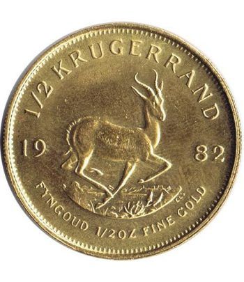 Moneda de oro 1/2 Krugerrand oro puro Sud Africa 1982