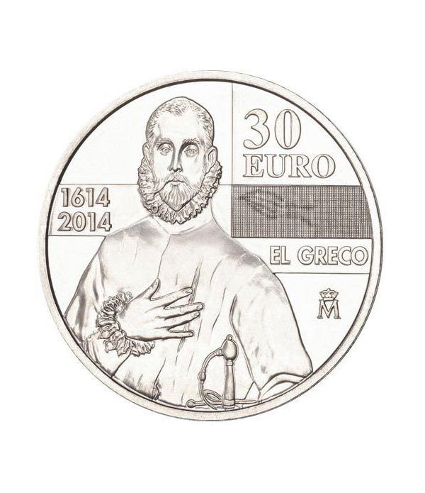 Moneda conmemorativa 30 euros 2014. IV Centenario de El Greco.  - 4