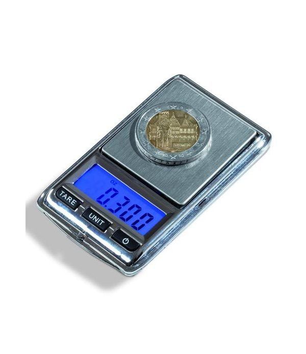 LEUCHTTURM Báscula digital LIBRA Mini para monedas (0,01-100gr)