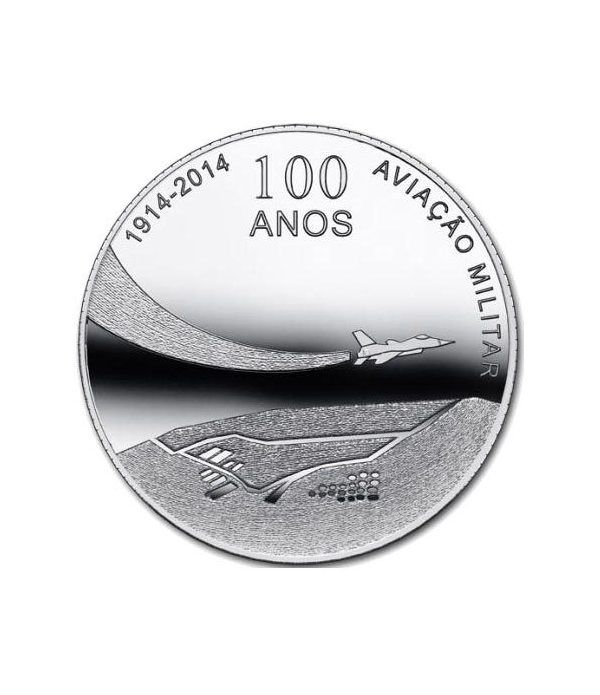 Portugal 2.5 Euros 2014. 100 Años Aviación Militar.