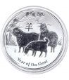 Moneda onza de plata 1$ Australia Lunar Cabra 2015