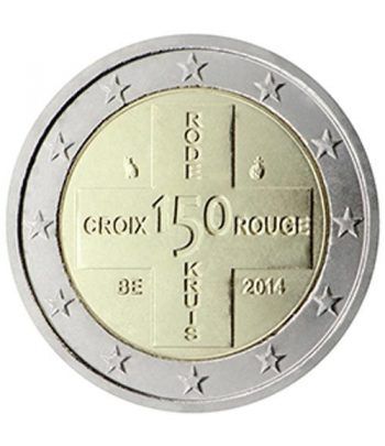 moneda conmemorativa 2 euros Belgica 2014. Cruz Roja.