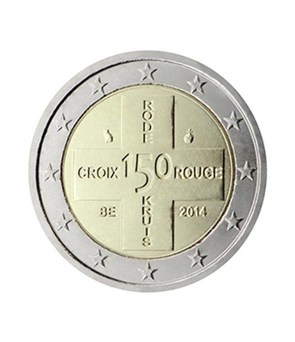 moneda conmemorativa 2 euros Belgica 2014. Cruz Roja.