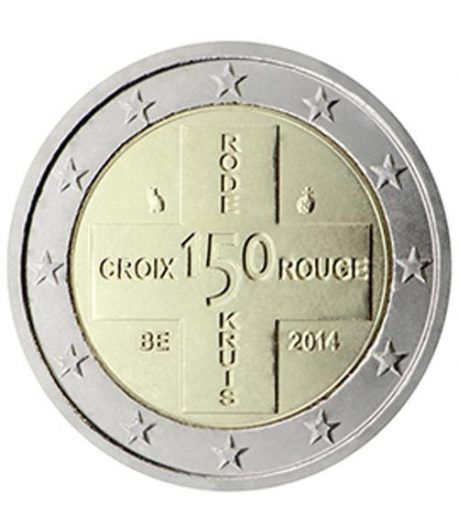 moneda conmemorativa 2 euros Belgica 2014. Cruz Roja.