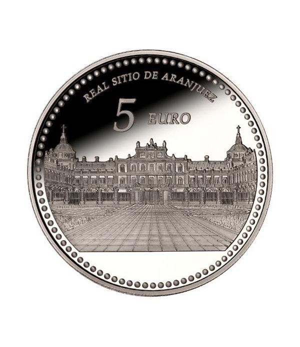 Moneda 2014 Patrimonio Nacional. Palacio Real Aranjuez. 5 euros.