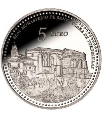 Moneda 2014 Patrimonio Nacional. Monasterio Tordesillas. 5 euro