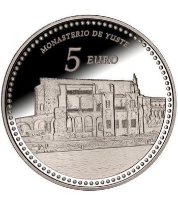 Moneda 2014 Patrimonio Nacional. Monasterio de Yuste. 5 euros.