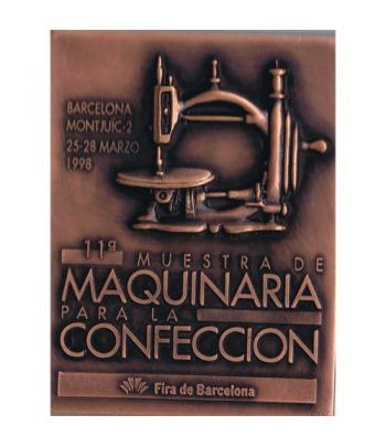 Medalla Muestra de Maquinaria para la confección 1998. Bronce.