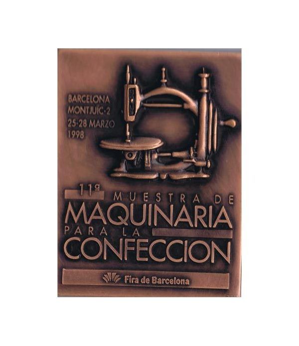 Medalla Muestra de Maquinaria para la confección 1998. Bronce.