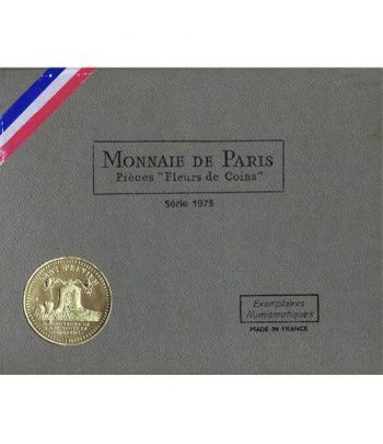 Estuche monedas Francia 1973. Flor de Cuño.