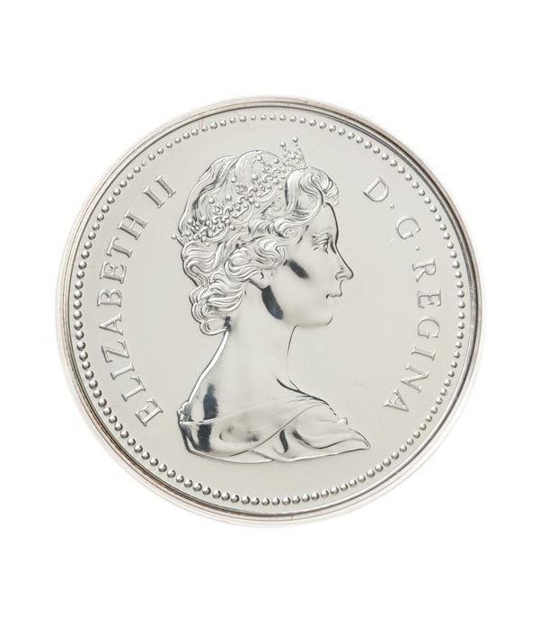 Canada 1$ 1980 Territorio Artico. Oso Polar. Plata