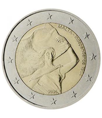 moneda conmemorativa 2 euros Malta 2014. Independencia.