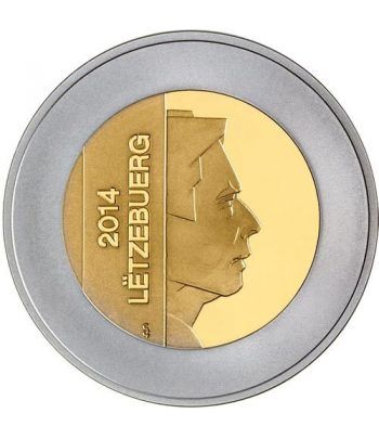 Moneda de Luxemburgo 5 euros 2014 Manzana Reineta