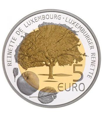 Luxemburgo 5 euros 2014 Manzana Reineta. Plata y Oro Nórdico.  - 1