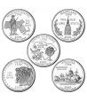 E.E.U.U. 1/4$ 2000 Statehood Quarters (5 monedas)