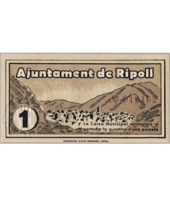 (1937) 1 Pesseta Ajuntament de Ripoll. SC