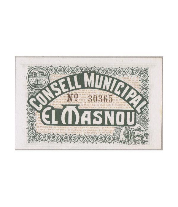 (1937) 25 centims Consell Municipal El Masnou. SC