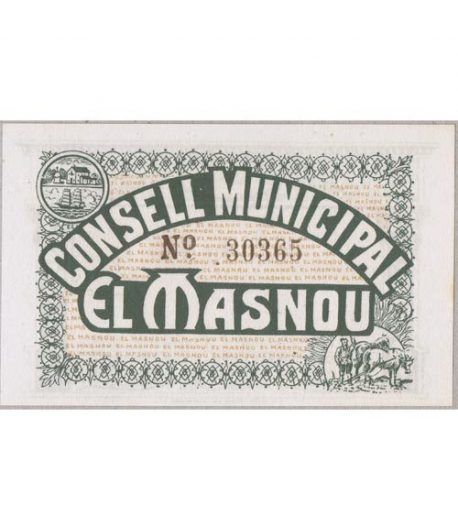(1937) 25 centims Consell Municipal El Masnou. SC