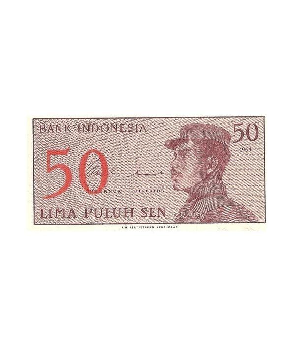 Indonesia 50 Sen. Lima Puluh Sen 1964. SC.