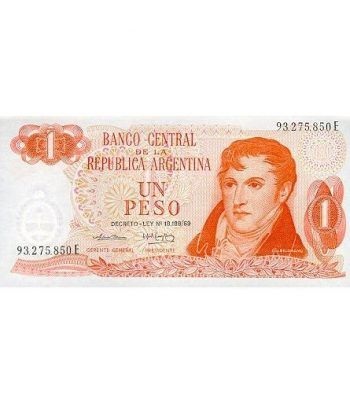 Billete de Argentina 1 Peso 1974 SC.