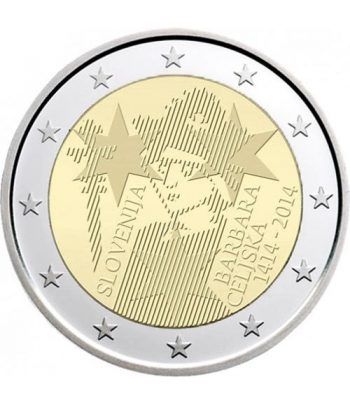 moneda 2 euros Eslovenia 2014 Barbara de Celje.