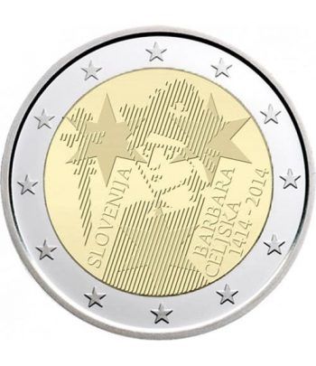 moneda conmemorativa 2 euros Eslovenia 2014.