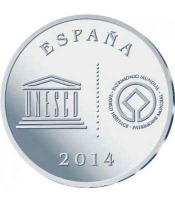Moneda 2014 Patrimonio de la Humanidad. Cáceres. 5 euros.