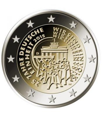 moneda conmemorativa 2 euros Alemania 2015 Reunificacion. 5