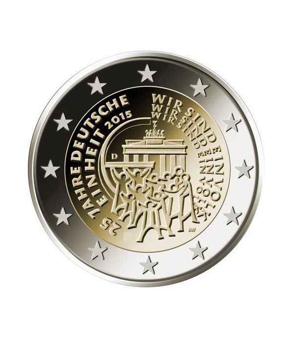 moneda conmemorativa 2 euros Alemania 2015 (5) Reunificacion  - 2