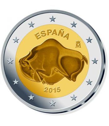 moneda conmemorativa 2 euros España 2015 Altamira.  - 2