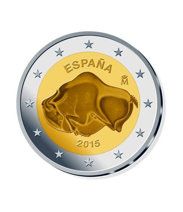 moneda conmemorativa 2 euros España 2015 Altamira.