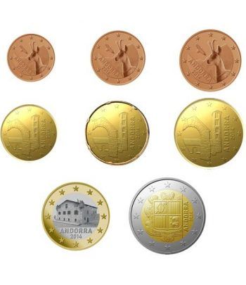 Monedas Euroset Andorra 2014