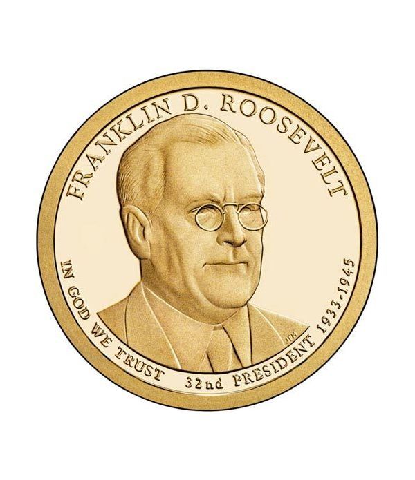 E.E.U.U. 1$ (2014) 32º Presidencial Franklin Roosevelt (2cecas)