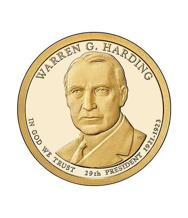 E.E.U.U. 1$ (2014) 29º Presidencial Warren G. Harding (2cecas)  - 2
