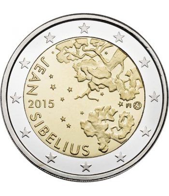 moneda conmemorativa 2 euros Finlandia 2015 Sibelius.
