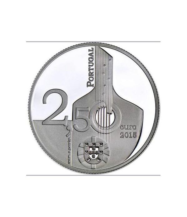 Portugal 2.5 Euros 2015. Fado.