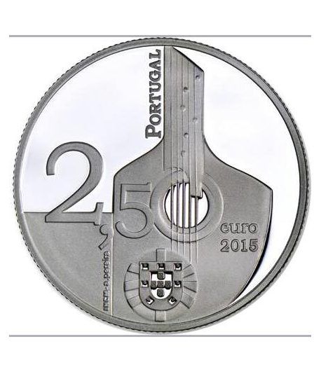 Portugal 2.5 Euros 2015. Fado.