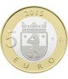 moneda Finlandia 5 Euros 2015. Animales. Castor. Cuproniquel