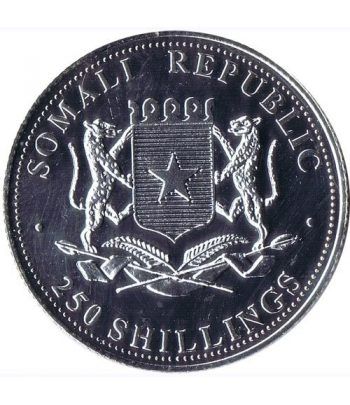 Republica Somalia 250 Shilling 2005. Papa Juan Pablo II. nº1